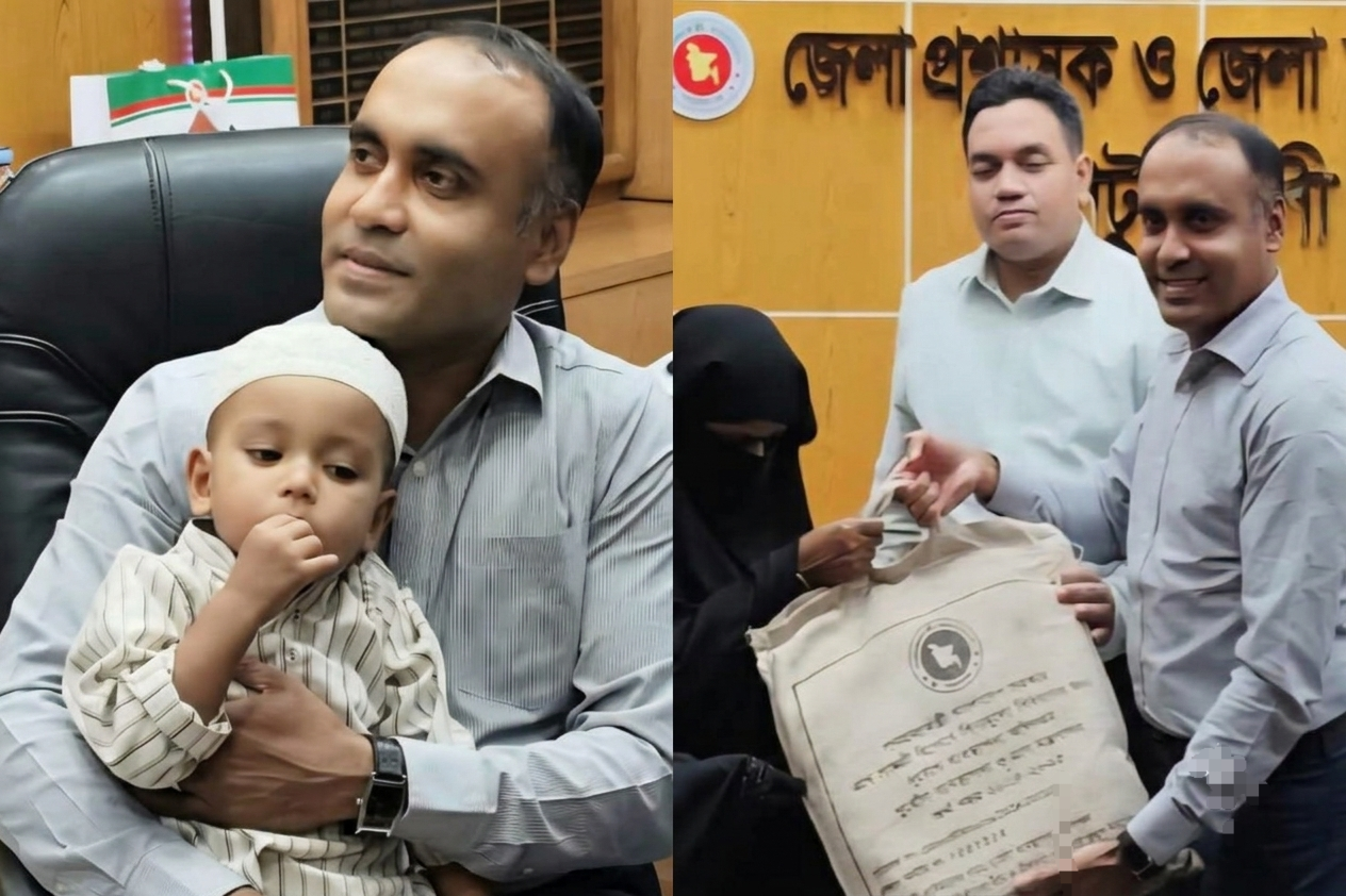 পটুয়াখালীতে  ইমামের মৃত্যু : অসহায় পরিবারের পাশে জেলা প্রশাসন